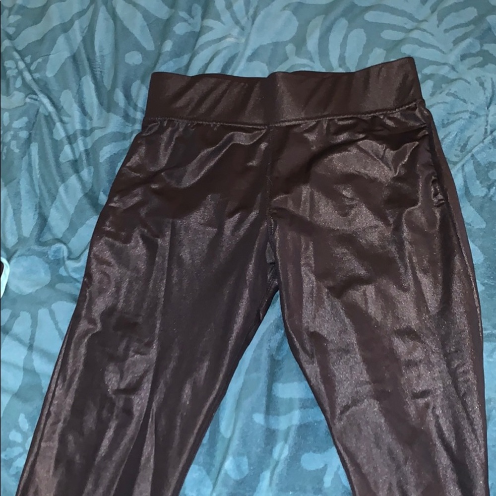 Metallic Leggings - Mid Calf